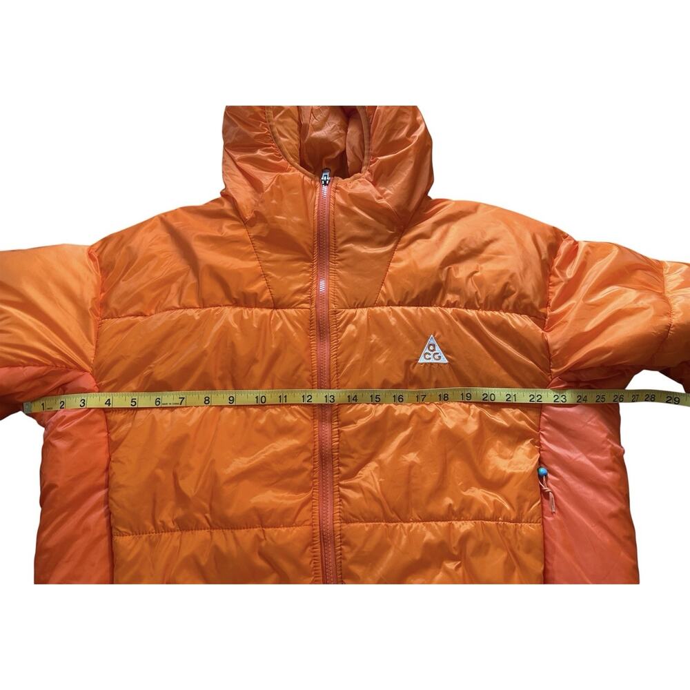 NIKE THERMA-FIT ADV ACG PRIMALOFT HOODED PUFFER JACKET COAT ORANGE MENS LARGE L - Picture 7 of 16